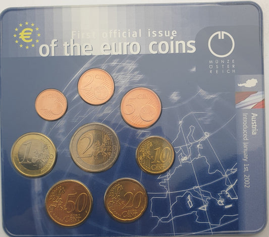 Σειρά Ευρώ - Αυστρία 2002, First Official Issue