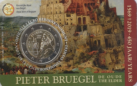 Βέλγιο - 2 Ευρώ 2019, Πίτερ Μπρίγκελ, (Coin Card)