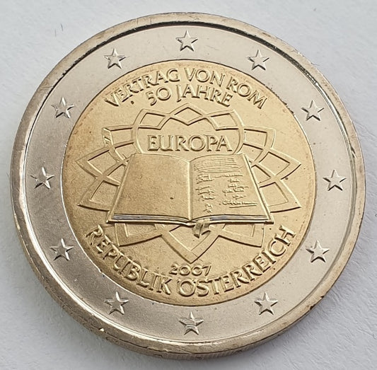 Αυστρία - 2 Ευρώ (50 Χρόνια Από Τη Συνθήκη Της Ρώμης 2007), Ακυκλοφόρητο