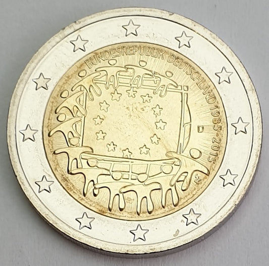 Γερμανία - 2 Ευρώ (Σημαία 2015 D), Ακυκλοφόρητο