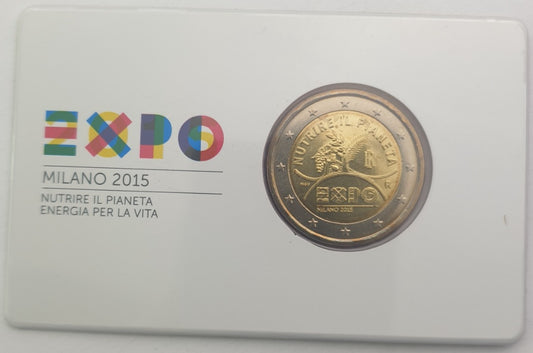 Μιλάνο - 2 Ευρώ 2015, Expo Milano, (Coin Card)