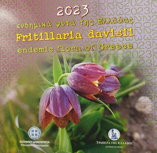 Ελλάδα - 5 Ευρώ 2023, Ενδημικά Φυτά Της Ελλάδος, Ασημένιο, PROOF (Blister)
