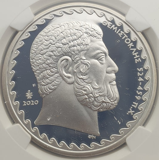 Ελλάδα - 10 Ευρώ 2020 (PF 70 ULTRA CAMEO), Θεμιστοκλής, Ασημένιο PROOF