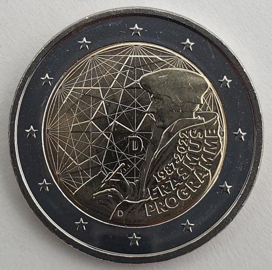 Γερμανία - 2 Ευρώ 2022 D, 35 Χρόνια του Πρoγράμματος Erasmus, Ακυκλοφόρητο
