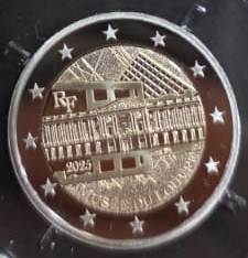 Γαλλία - 2 Ευρώ 2025, Αρχαιολογικό Μουσείο Λούβρου, PROOF