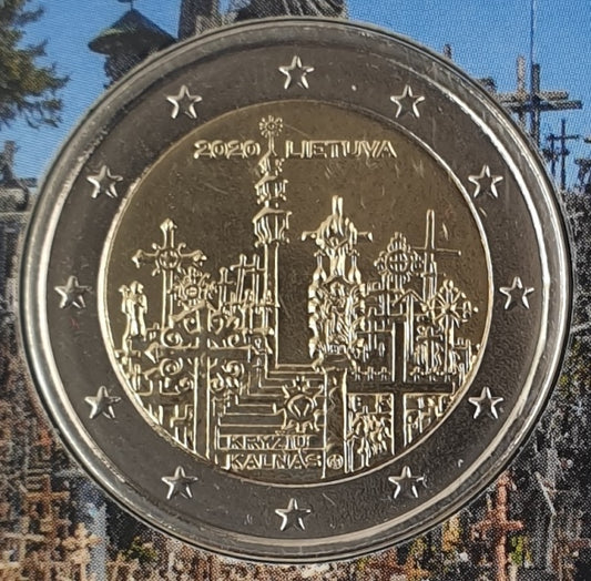 Λιθουανία - 2 Ευρώ 2020, Ο Λόφος των Σταυρών, (Coin Card)