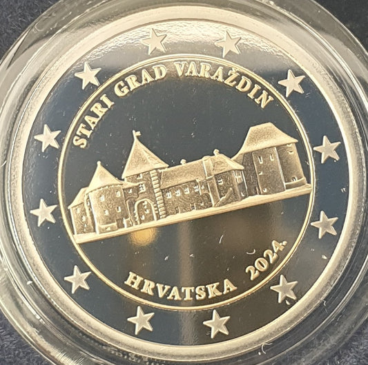 Κροατία - 2 Ευρώ 2024, Old Town of Varaždin, PROOF