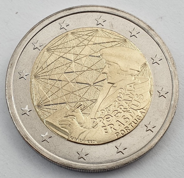 Πορτογαλία - 2 Ευρώ 2022, 35 Χρόνια του Πρoγράμματος Erasmus, Ακυκλοφόρητο