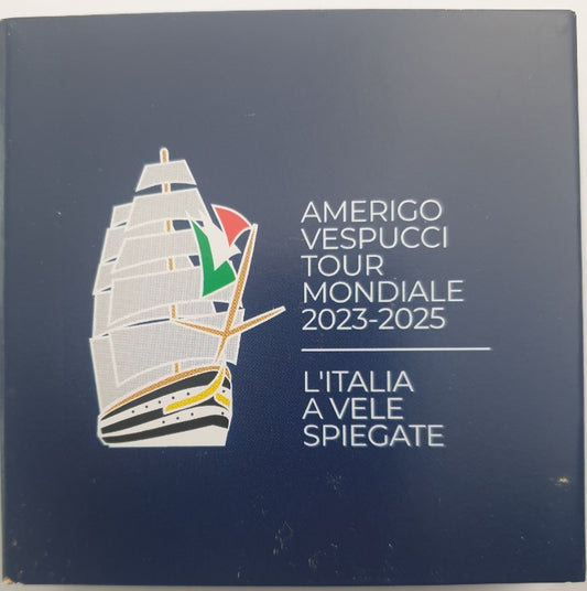 Ιταλία - 2 Ευρώ 2025, Voyage of the Amerigo Vespucci Ship, (Proof)