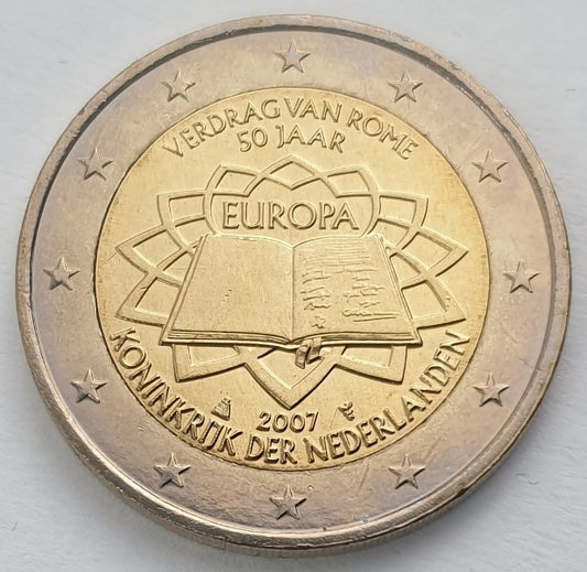 Ολλανδία - 2 Ευρώ (50 Χρόνια Από Τη Συνθήκη Της Ρώμης 2007), Ακυκλοφόρητο