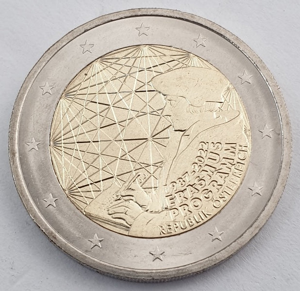 Αυστρία - 2 Ευρώ 2022, 35 Χρόνια του Πρoγράμματος Erasmus, Ακυκλοφόρητο