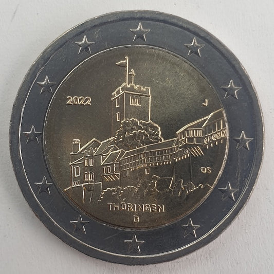 Γερμανία - 2 Ευρώ 2022 J, Ακυκλοφόρητο