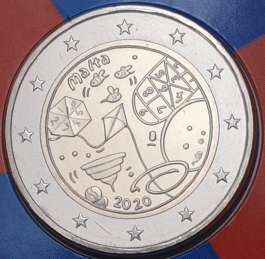 Μάλτα - 2 Ευρώ 2020, Από τα παιδιά στην αλληλεγγύη, (Coin Card)