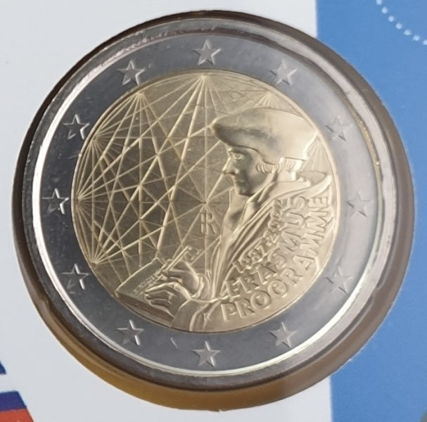 Ιταλία - 2 Ευρώ 2022, 35 Χρόνια του Πρoγράμματος Erasmus, BU (Coin Card)