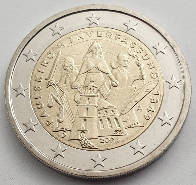Γερμανία - 2 Ευρώ 2024 Β, (Α), Ακυκλοφόρητο