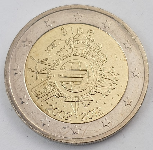 Ιρλανδία - 2 Ευρώ (Τα Δέκα Χρόνια Του Ευρώ 2002 - 2012), Ακυκλοφόρητο