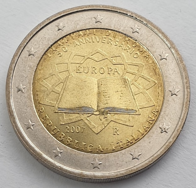 Ιταλία - 2 Ευρώ (50 Χρόνια Από Τη Συνθήκη Της Ρώμης 2007), Ακυκλοφόρητο