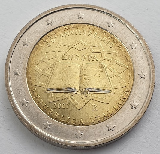 Ιταλία - 2 Ευρώ (50 Χρόνια Από Τη Συνθήκη Της Ρώμης 2007), Ακυκλοφόρητο