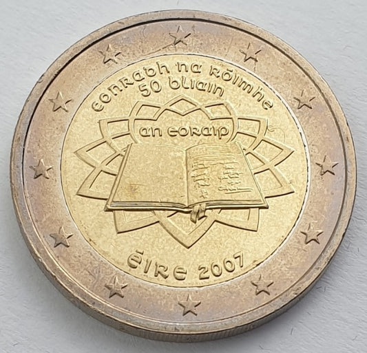 Ιρλανδία - 2 Ευρώ (50 Χρόνια Από Τη Συνθήκη Της Ρώμης 2007), Ακυκλοφόρητο