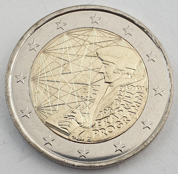 Γαλλία - 2 Ευρώ 2022, 35 Χρόνια του Πρoγράμματος Erasmus, Ακυκλοφόρητο