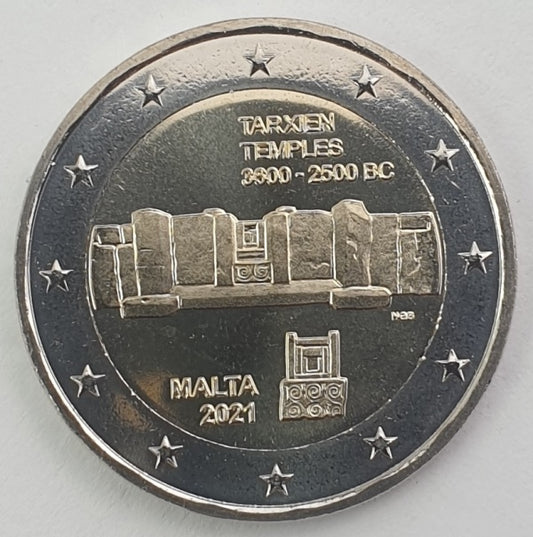 Μάλτα - 2 Ευρώ 2021 A, Ακυκλοφόρητο