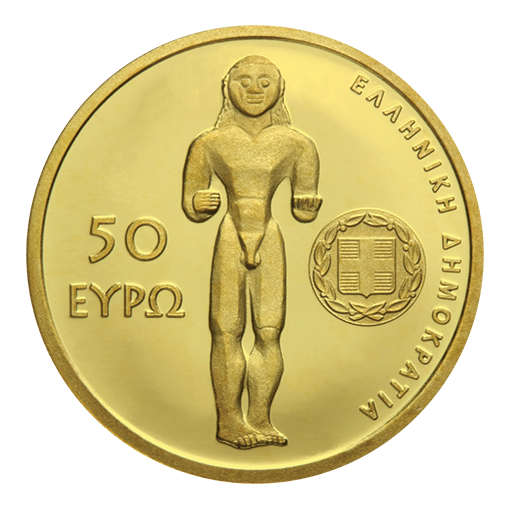 Ελλάδα - 50 Ευρώ 2024, Ο Ναός του επίκουρου Απόλλωνος, Χρυσό PROOF