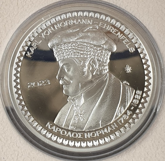 Ελλάδα - 10 Ευρώ 2023, Κάρολος Νόρμαν, Ασημένιο PROOF