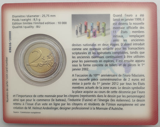 Λουξεμβούργο - 2 Ευρώ 2012, Henri I Euro Cash, (Coin Card)