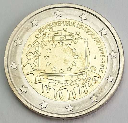Γερμανία - 2 Ευρώ (Σημαία 2015 J), Ακυκλοφόρητο