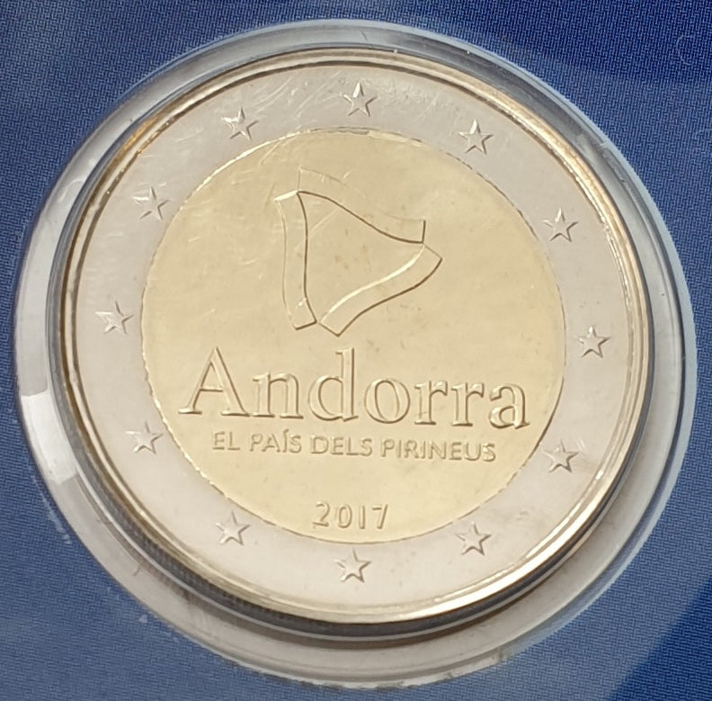 Ανδόρρα - 2 Ευρώ 2017, Η χώρα των Πυρηναίων, (Coin Card)