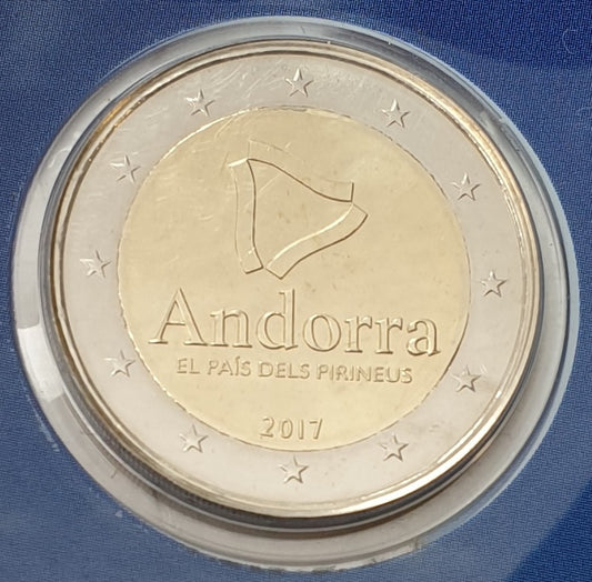 Ανδόρρα - 2 Ευρώ 2017, Η χώρα των Πυρηναίων, (Coin Card)