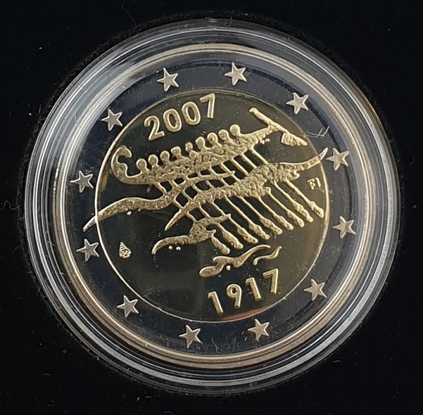 Φινλανδία - 2 Ευρώ 2007, 90 Χρόνια Ανεξαρτησίας, PROOF