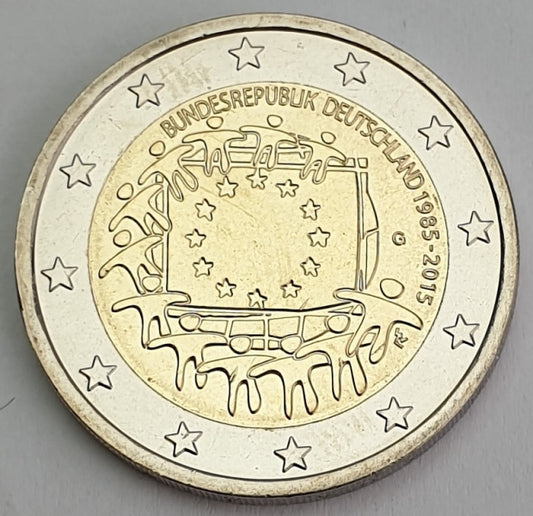 Γερμανία - 2 Ευρώ (Σημαία 2015 G), Ακυκλοφόρητο