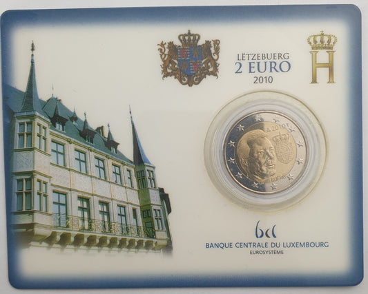 Λουξεμβούργο - 2 Ευρώ 2010, Henri I Duke Henri, (Coin Card)