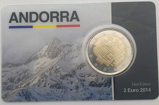 Ανδόρρα - 2 Ευρώ 2014, (Coin Card )