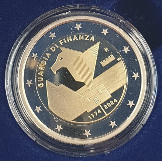 Ιταλία - 2 Ευρώ 2024, Οικονομική Αστυνομία, PROOF
