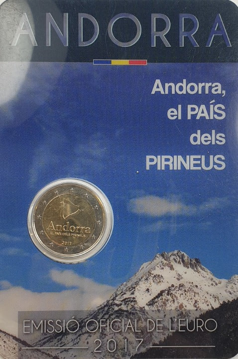 Ανδόρρα - 2 Ευρώ 2017, Η χώρα των Πυρηναίων, (Coin Card)