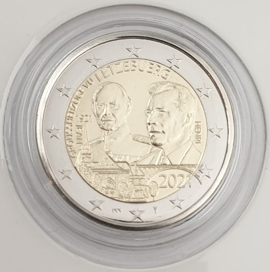 Λουξεμβούργο - 2 Ευρώ 2021 A, BU, (Coin Card)