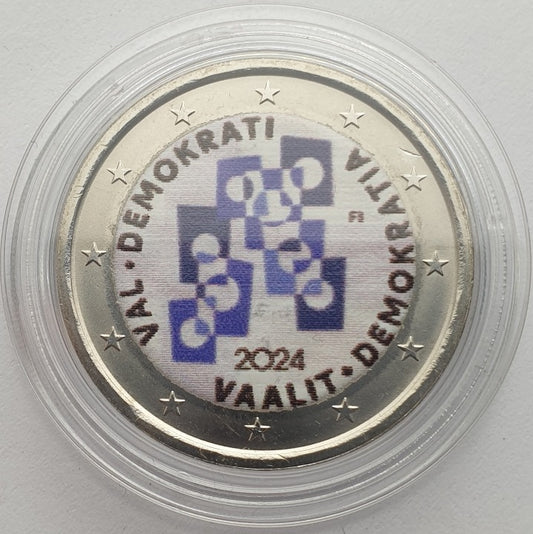 Φινλανδία - 2 Ευρώ 2024, Εκλογές και Δημοκρατία, Έγχρωμο
