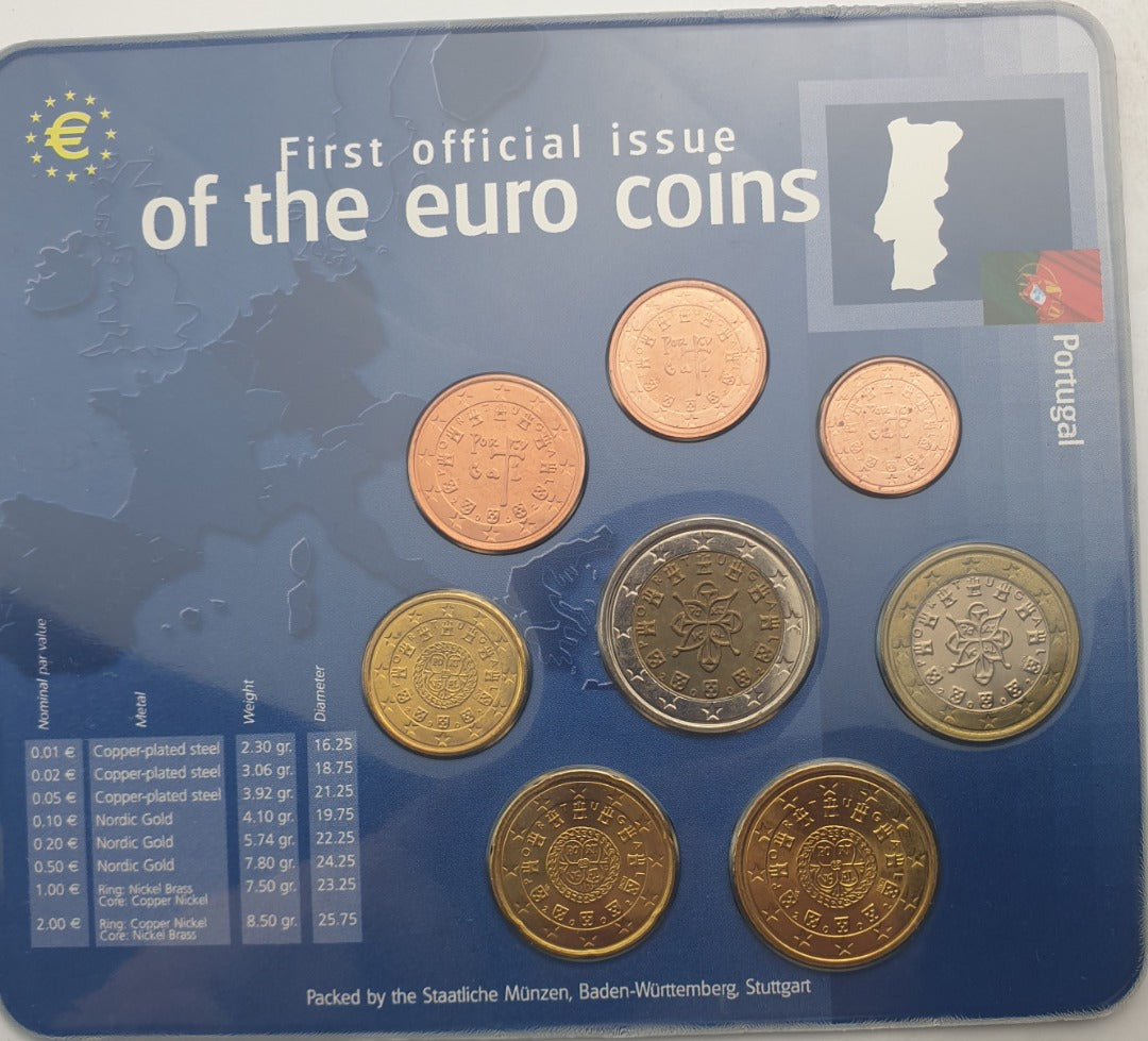 Σειρά Ευρώ - Πορτογαλία 2002, First Official Issue