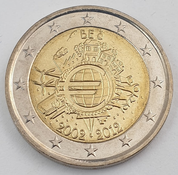 Βέλγιο - 2 Ευρώ (Τα Δέκα Χρόνια Του Ευρώ 2002 - 2012), Ακυκλοφόρητο