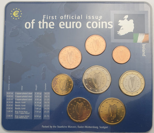 Σειρά Ευρώ - Ιρλανδία 2002, First Official Issue
