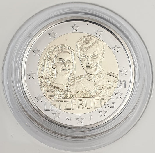 Λουξεμβούργο - 2 Ευρώ 2021 C, BU, (Coin Card)