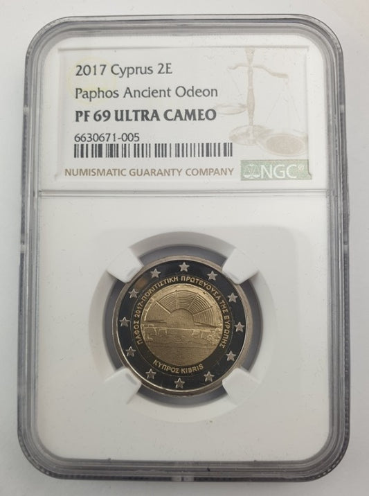 Κύπρος - 2 Ευρώ 2017 (PF 69 ULTRA CAMEO), Πολιτιστική Πρωτεύουσα της Ευρώπης, PROOF