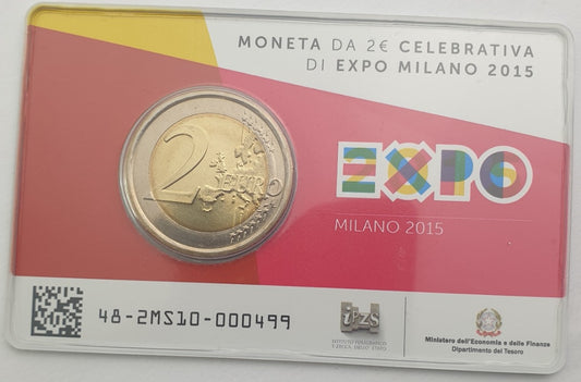 Μιλάνο - 2 Ευρώ 2015, Expo Milano, (Coin Card)