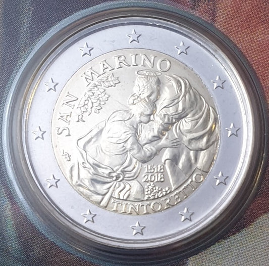 Άγιος Μαρίνος - 2 Ευρώ 2018, Τιντορέττο, (Coin Card)