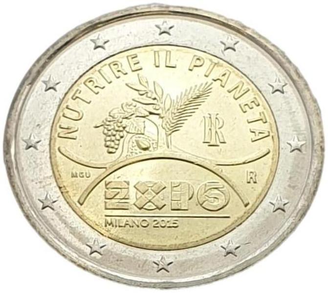 Ιταλία - 2 Ευρώ 2015 A, Ακυκλοφόρητο
