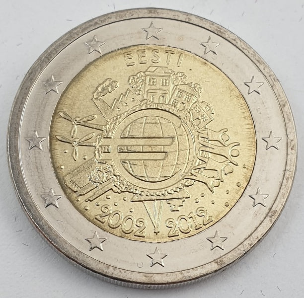 Εσθονία - 2 Ευρώ (Τα Δέκα Χρόνια Του Ευρώ 2002 - 2012), Ακυκλοφόρητο