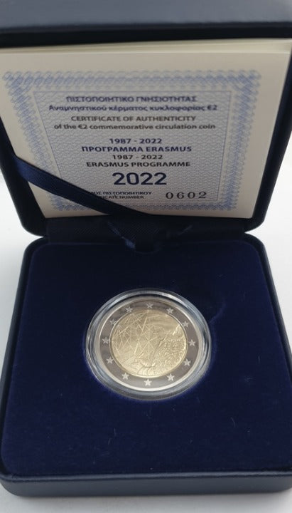 Ελλάδα - 2 Ευρώ 2022, 35 Χρόνια του Πρoγράμματος Erasmus, PROOF
