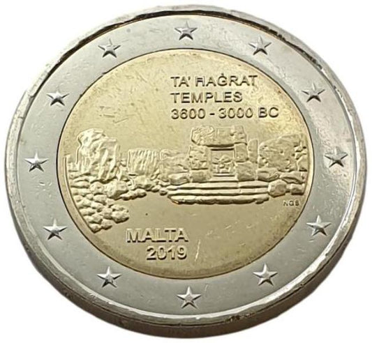 Μάλτα - 2 Ευρώ 2019 A, Ακυκλοφόρητο